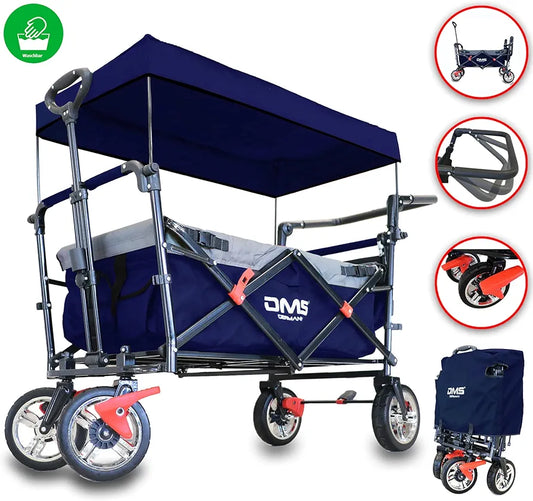 DMS Faltbarer Bollerwagen mit Dach