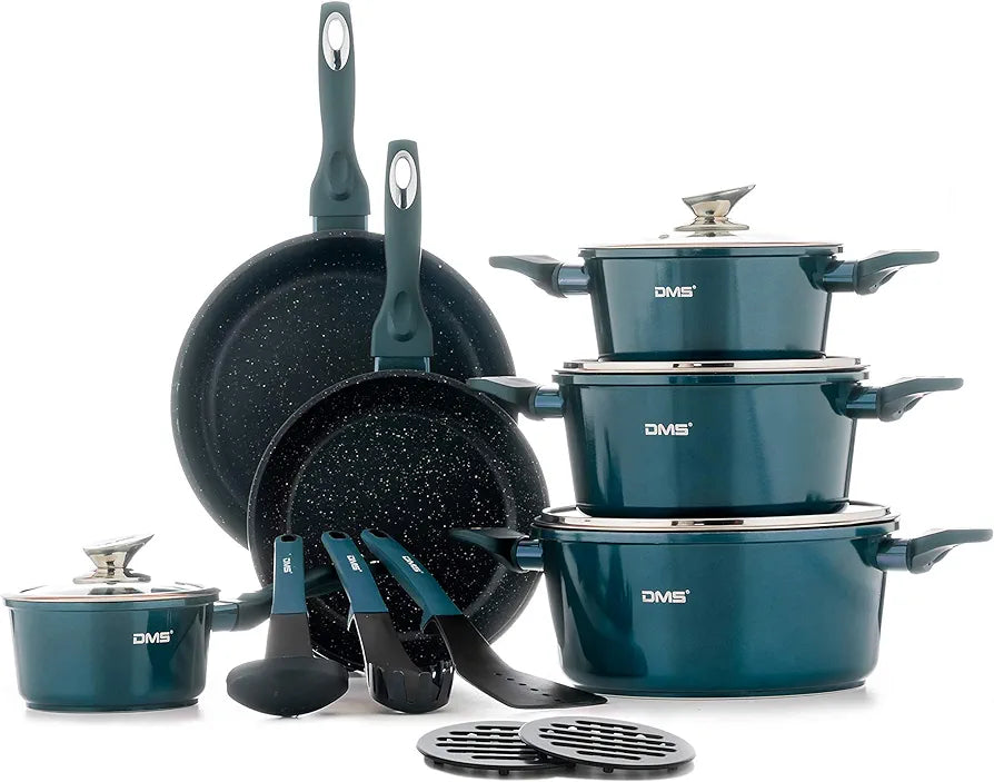 DMS 15-teilig Induktion Kochgeschirr Kochset Töpfe
