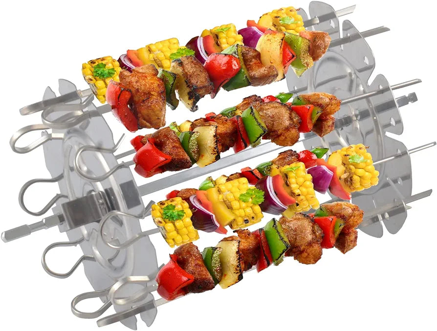 DMS XXXL 12 Liter Heißluftfritteuse Fritteuse| Backofen | Heißluftgrill | Dörrautomat | Drehgrill und Drehspieß | fettfrei und ohne Öl | inklusive 12 Programmen und digitalem Touch Display | 1800 Watt