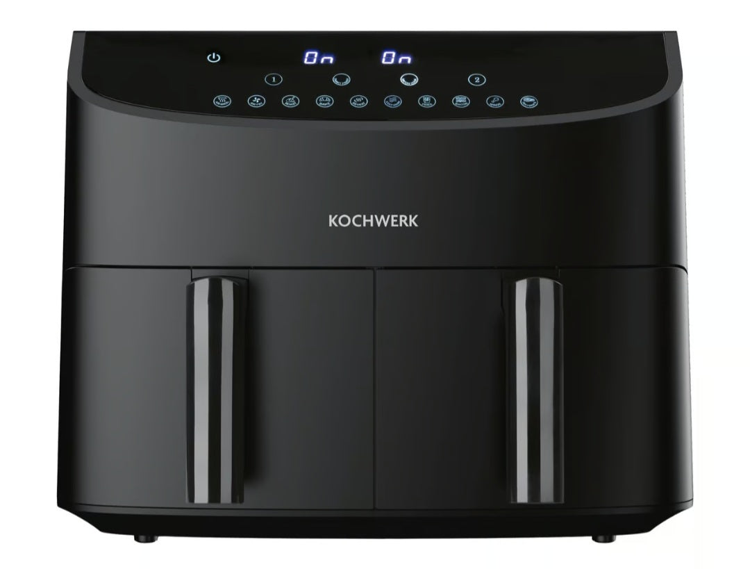 Kochwerk Doppelkammer-Heißluftfritteuse 7l