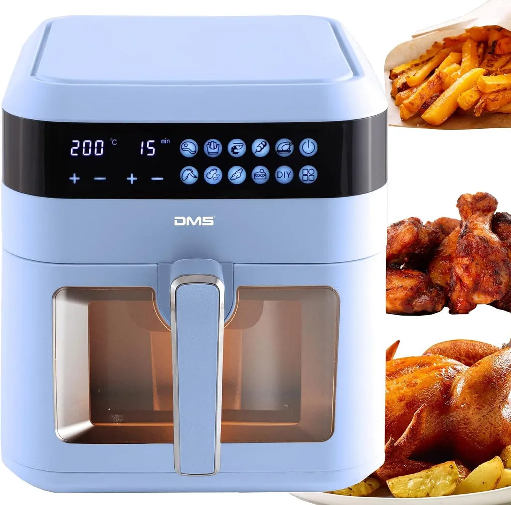DMS 7L Heißluftfritteuse Fritteuse Heißluft Airfryer Digital Edelstahl